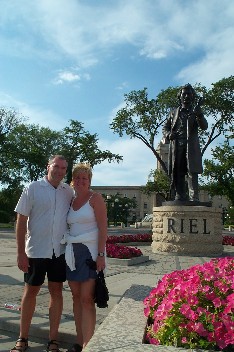 Wildrich Weltreise meine Bekannten in Winnipeg, Laura und Doug